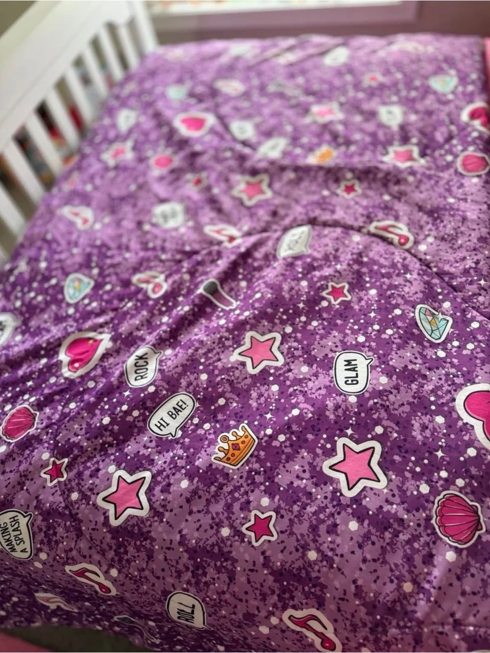 LOL Surprise Pink Kids Bedding Set with Character Throw